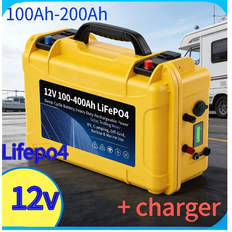 Fishing Boat Trolling Motor - 12V LiFePO4 100‑200Ah | Bluetooth BMS