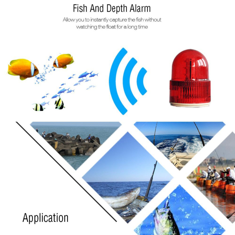 Wireless Sonar Sensor Fish Fin - Fishing Boat Depth Finder ulasan dan harga