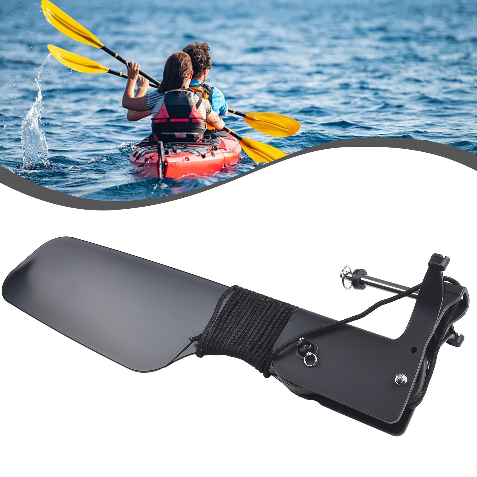 Boat Rudder for Kayak Canoe wi - Fishing Boat Steering Wheel ulasan dan harga